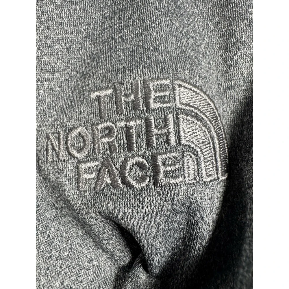 The North Face Mens L Tech 1/4 Zip Fleece Gray Heather Pullover NF0A3LHB
